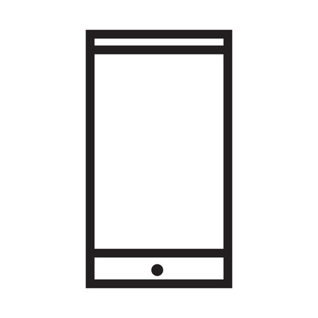 phone icon, outline black and whiteのイラスト素材