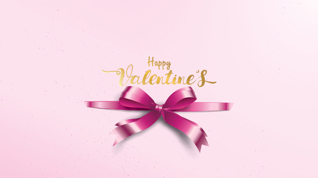 Beautiful Valentine's Day background with violet silk tie ribbons for gift label or cover sign suitable for copy space text Wallpaper, flyers, invitation, posters, brochure, bannersのイラスト素材