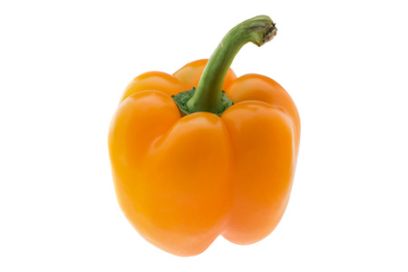 Bell pepper isolated on white backgroundの写真素材