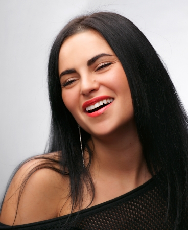 Portrait of attractive young womanの写真素材