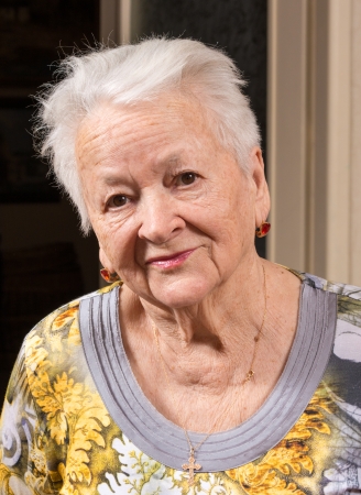 Portrait of smiling old woman