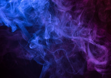 Abstract smoke on a dark の写真素材