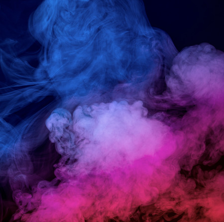 Abstract smoke on a dark backgroundの写真素材