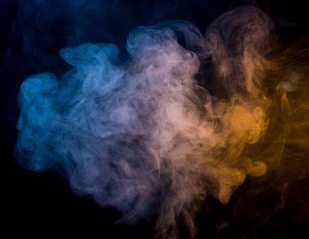 Abstract smoke on a dark background.の写真素材