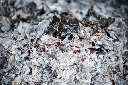 Pile of ashes after the fire. Ash texture.Burned out ashes grunge texture