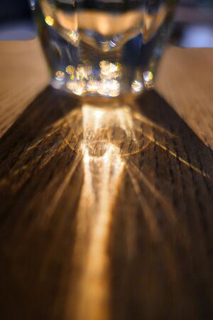 Close-up of detail of a glass. Abstract Backgroundの写真素材