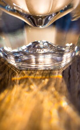 Close-up of detail of a glass. Abstract Background