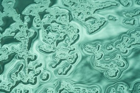 Close up water drops on metal surface can be used for web design. Abstract texture background