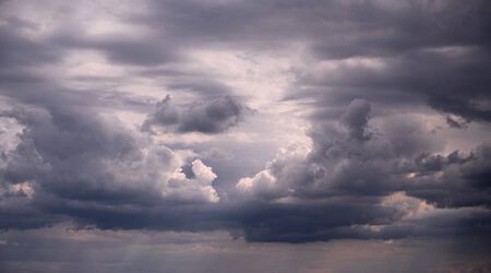 Abstract natural background with clouds. Beautiful sky with clouds before stormの写真素材