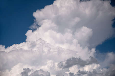 Abstract natural background with clouds. Beautiful sky with cloudsの写真素材