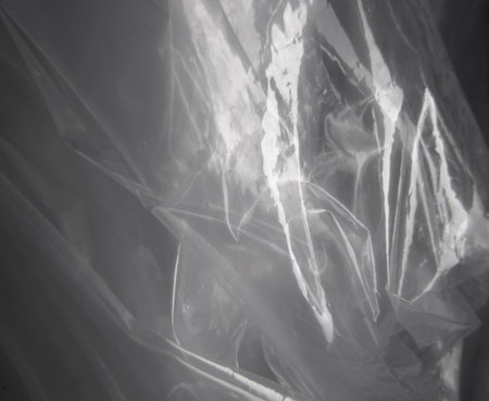 Polyethylene texture. Background of cellophane packageの写真素材