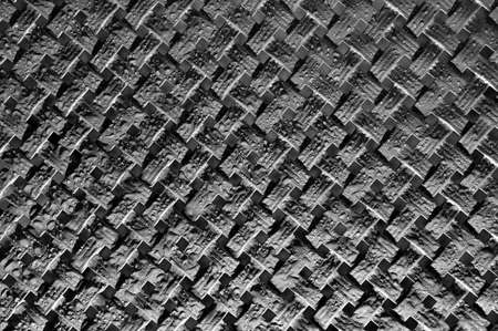 Close up water drops on metal surface can be used for web design. Abstract texture backgroundの写真素材