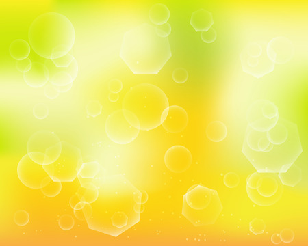abstract summer blur background with white bubblesのイラスト素材