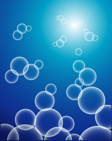 white bubbles on abstract blurity backgroundのイラスト素材