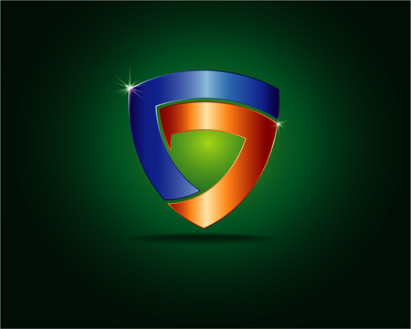 modern abstract business colorful icon on dark colorful backgroundのイラスト素材