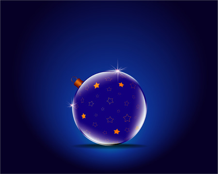 colorful christmas balls on dark colorful backgroundのイラスト素材