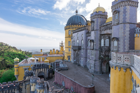 Pena Palace in Sintra, Portugal. UNESCO World Heritage Site.