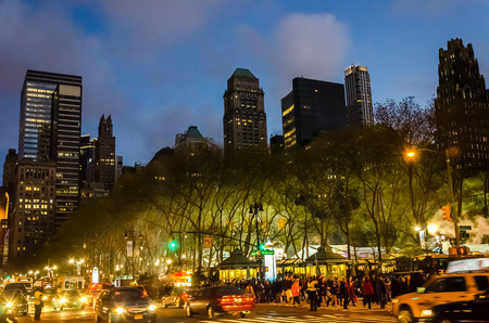 New York, USA - December 4, 2011: The architectural appearance of the streets of New York, a...