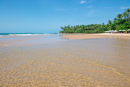 Barra Grande, Brazil - December 8, 2016: Natural pools in Barra Grande Beach at the Peninsula de Marau, South Bahia in Brazilのeditorial素材