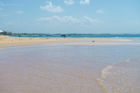 Barra Grande, Brazil - December 8, 2016: Natural pools in Barra Grande Beach at the Peninsula de Marau, South Bahia in Brazilのeditorial素材