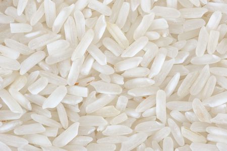 Grains of rice close up. の写真素材