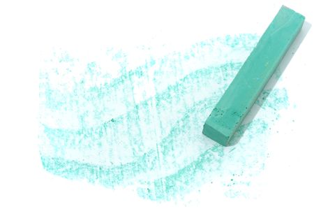 Colored crayon chalk on a white background isolated.の写真素材