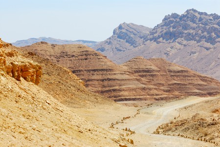 Stones of Makhtesh Ramon, unique crater in Israelの写真素材