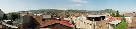 Houses in the old part of the city in Tbilisi