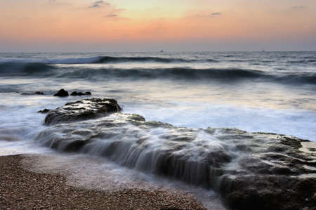 Mediterranean coast in southern Israel near the city of Ashkelon