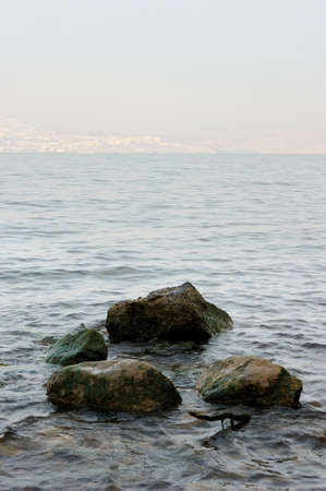 Sea of Galilee (Kinneret), the largest freshwater lake in Israelの写真素材