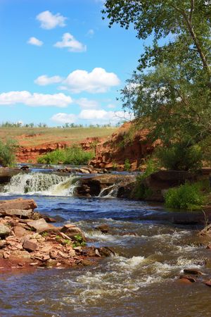Summer landscapeの写真素材