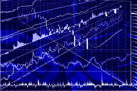 Graph, diagram (abstraction). Abstract illustration with diagram.の写真素材