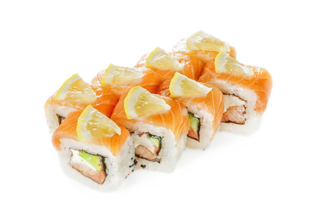 Rolls  isolated on white background.の写真素材