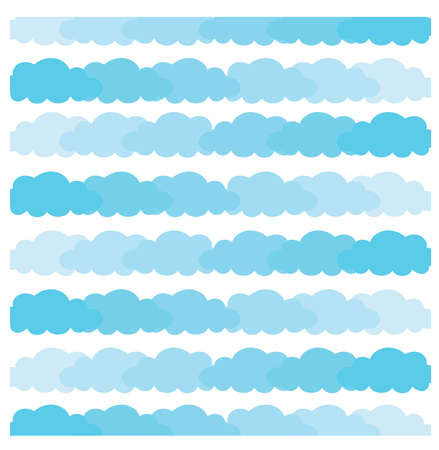 Sky texture vector. Cloud patternのイラスト素材