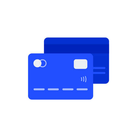 Credit card flat icon vectorのイラスト素材