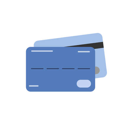 Credit card icon. Plastic card vectorのイラスト素材