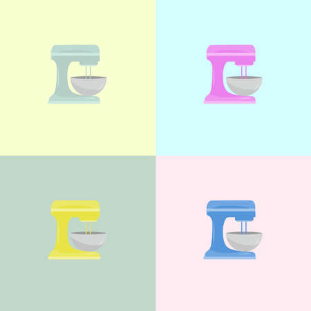 Mixer color set icon vectorのイラスト素材