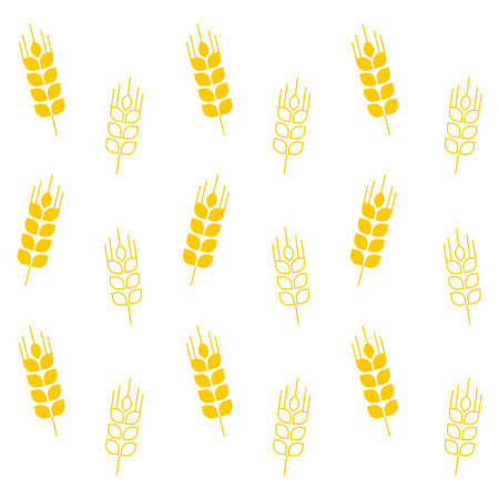 ear pattern vector. plant backgroundのイラスト素材