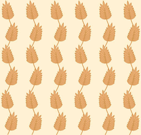 Seamless pattern with ears of wheatのイラスト素材