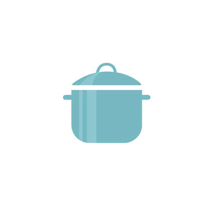 pan blue flat icon vectorのイラスト素材
