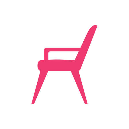 Modern chair sign simple iconのイラスト素材