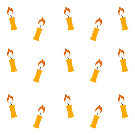 candle pattern vector. burn backgroundのイラスト素材