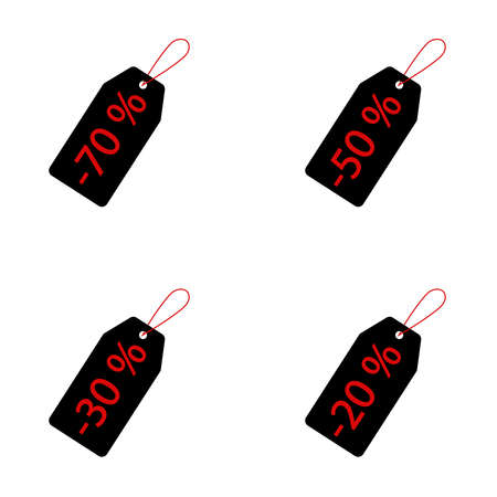 sale label percent set vectorのイラスト素材