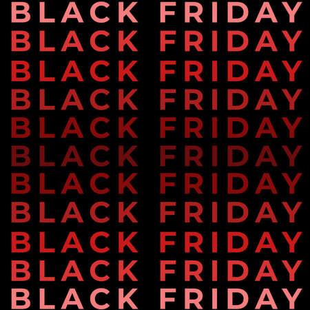 black friday typography repeat posterのイラスト素材