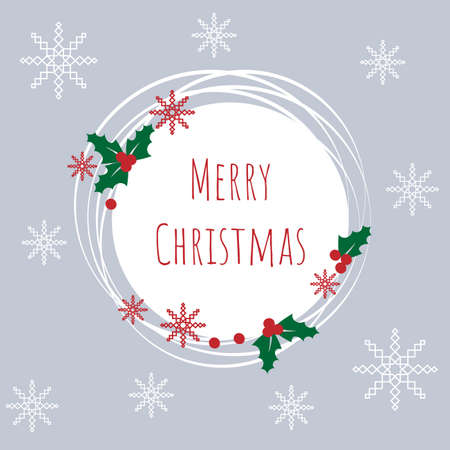 Merry Christmas banner. Christmas posterのイラスト素材