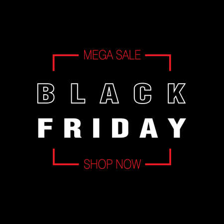 Black Friday Sale banner templateのイラスト素材
