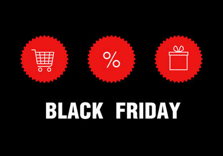 Black Friday Sale banner templateのイラスト素材