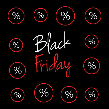 Black Friday Sale banner templateのイラスト素材