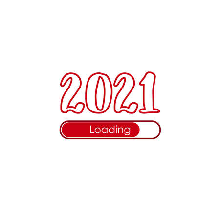 2021 New Year load illustrationのイラスト素材