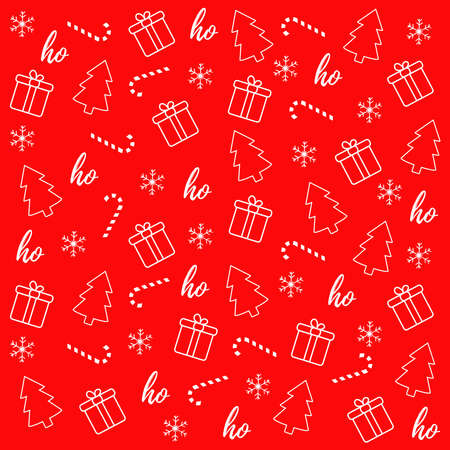 Background with christmas elements. Christmas pattern